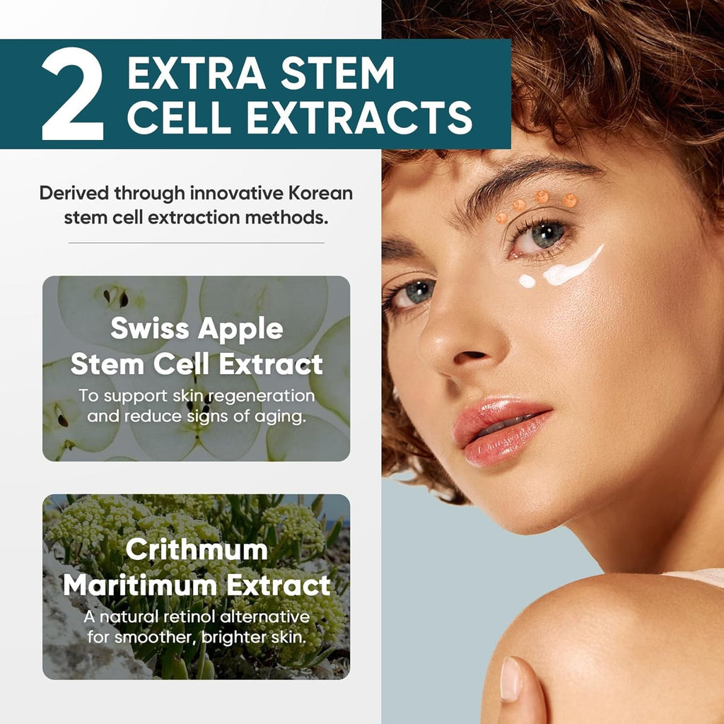 Dual Eye Cream for Dark Circles, Puffiness, Eye Bags, Wrinkles, Anti-Aging, Tigh