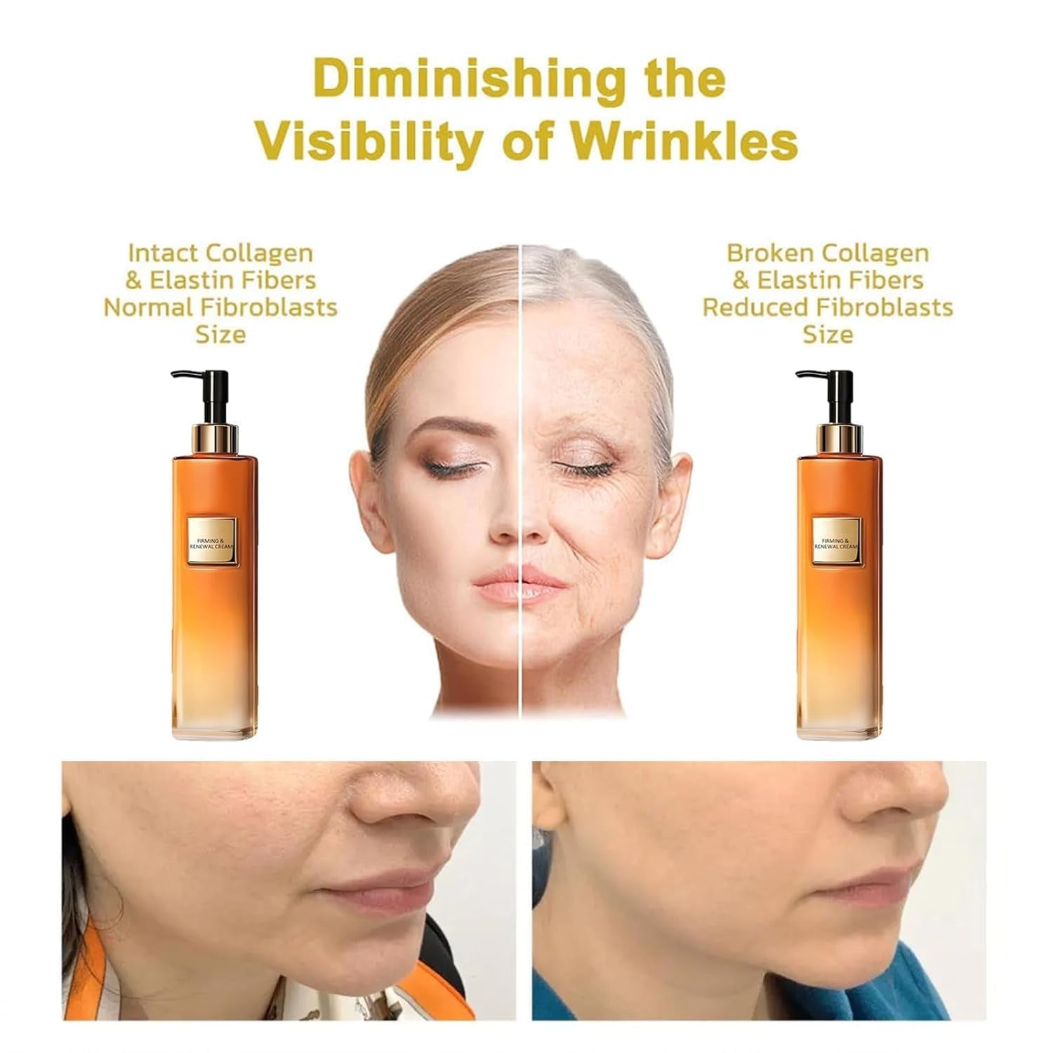 Firming & Renewal Cream, Cream Restore Skin Elasticity, Firming Cream, Restore Skin Elasticity, Firming Lotion, Advanced Skin Firming Cream,Skin Firming Rejuvenation for All Skin Types (1Pcs)