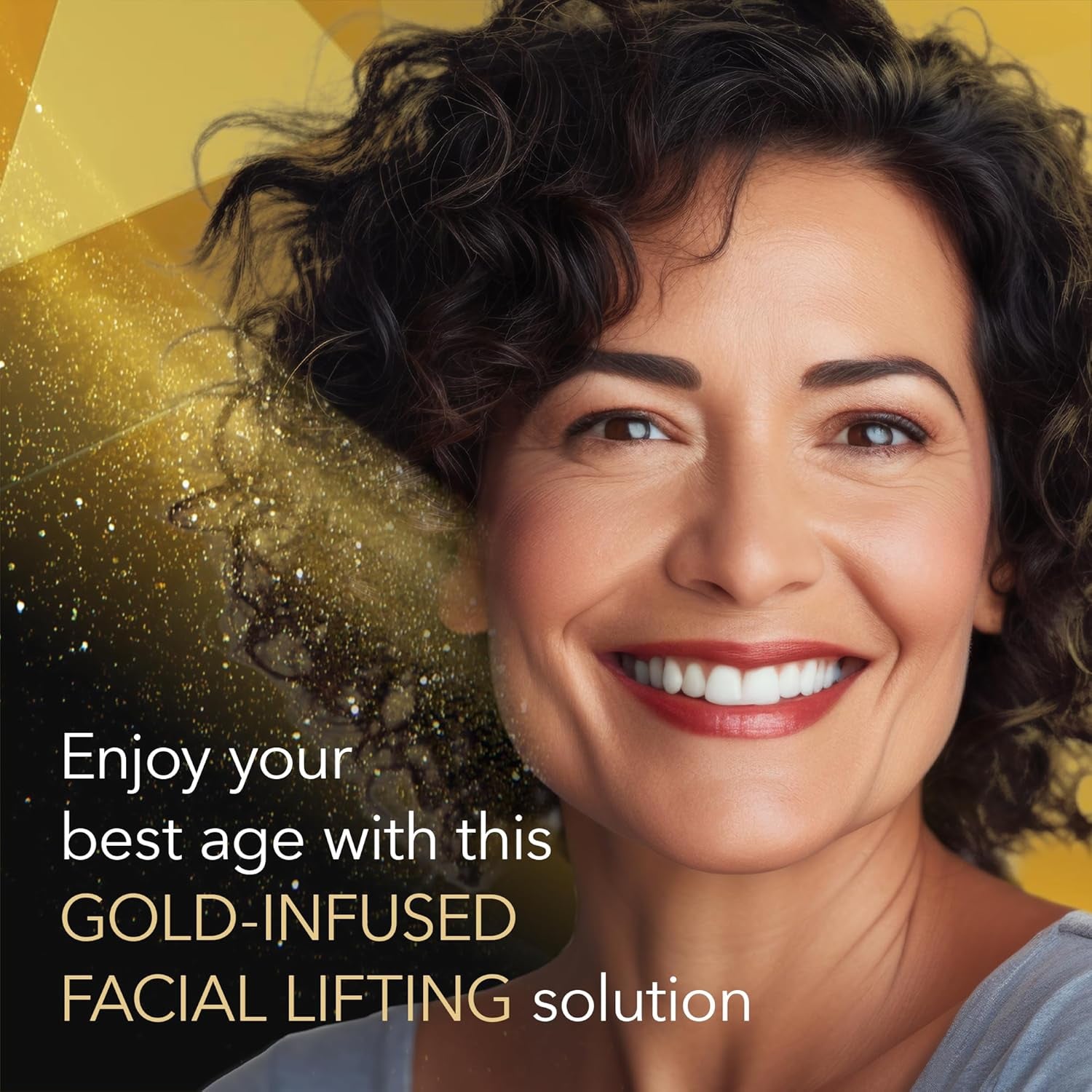 Gold Lift Day Cream, anti Aging Face Moisturizer with SPF 30, Hydrating Skin Care with Gold, Calcium & Silicon to Lift and Tighten Face Contour 1.7 Ounce