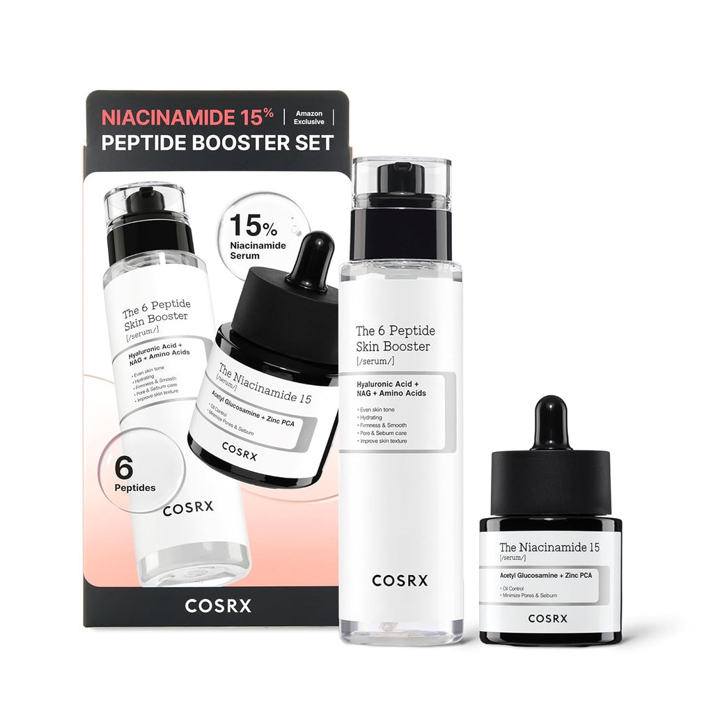 Exclusive Niacinamide 15% Peptide Booster Set - Enhance Your Glow with Korean Skin Care Gift Set & Serum