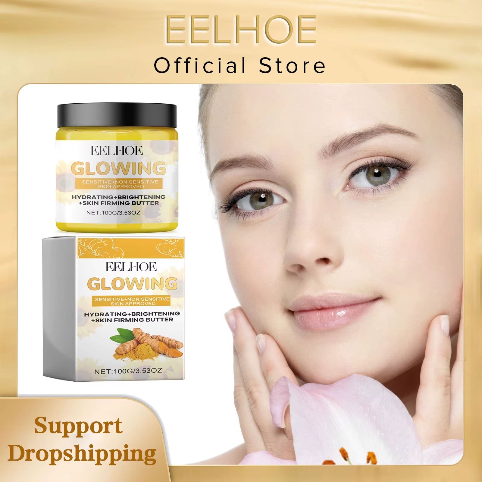 Turmeric Face Cream Rejuvenation Face Removing Large Pores Tightening anti Aging Moisturizing Skin Care Face Lift Cream