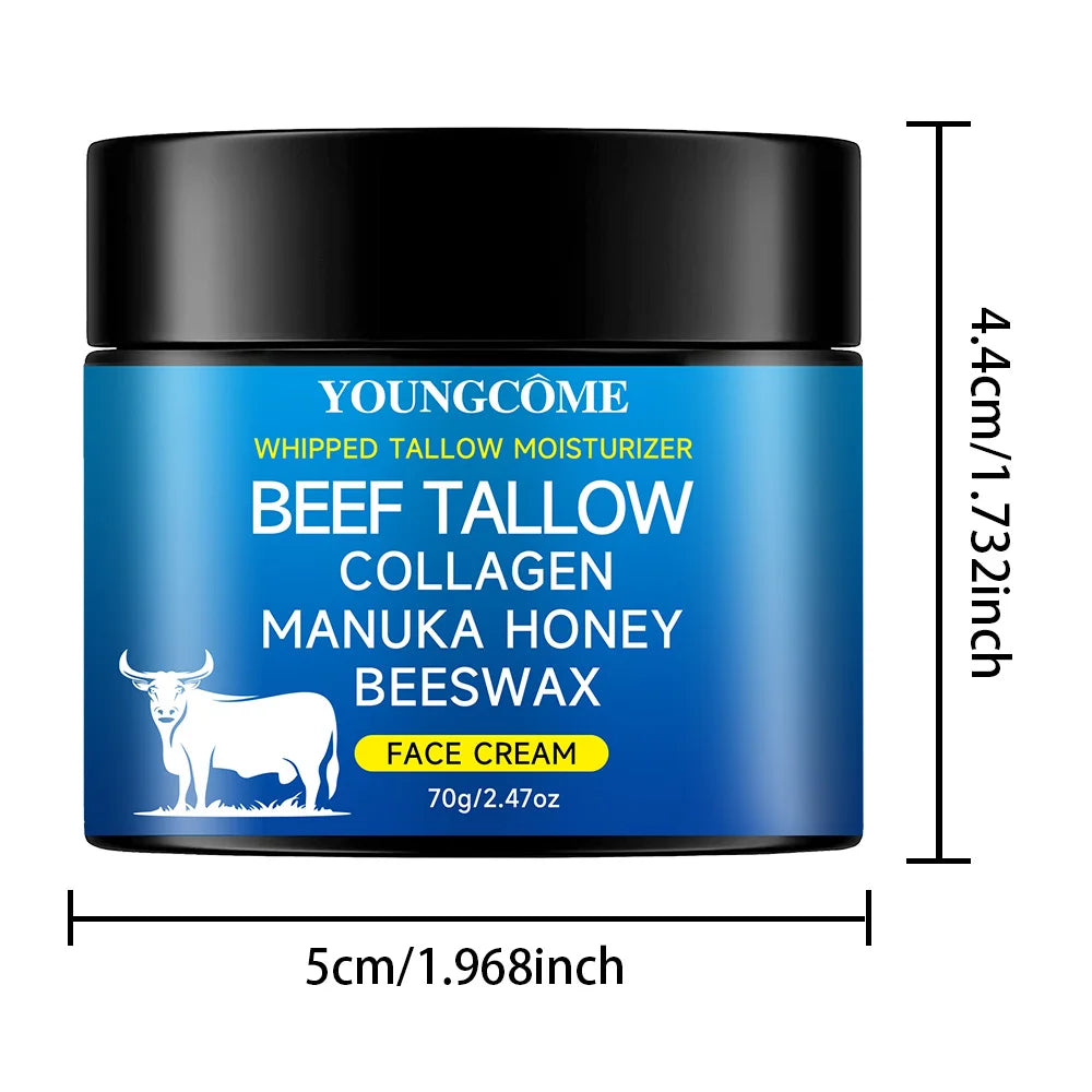 Tallow Face Cream Raw Honayolive Oil anti Aging Face Cream Wrinkle Remover Collagenr Smooth Wrinkle Moisturizing Firming