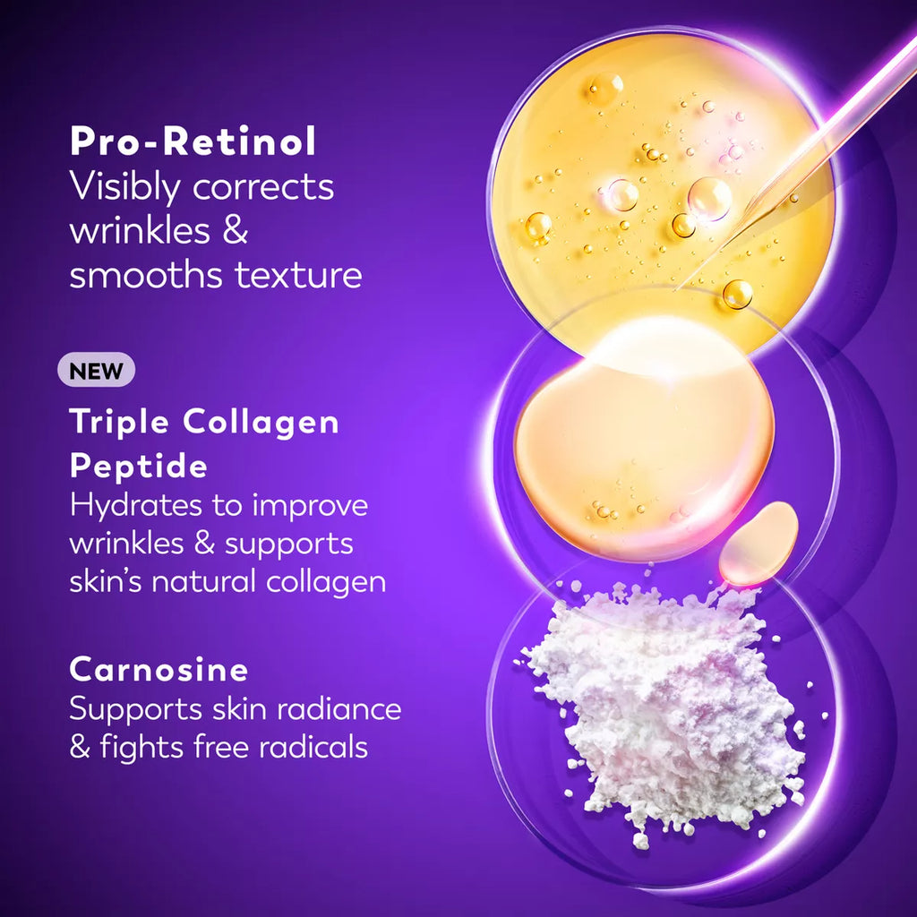 Olay Regenerist Retinol 24 + Peptide Night Face Moisturizer Fragrance-Free - Trial Size - 0.5Oz: for Normal, Oily, Combination, Mature, Dry Skin
