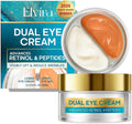 Dual Eye Cream for Dark Circles, Puffiness, Eye Bags, Wrinkles, Anti-Aging, Tigh